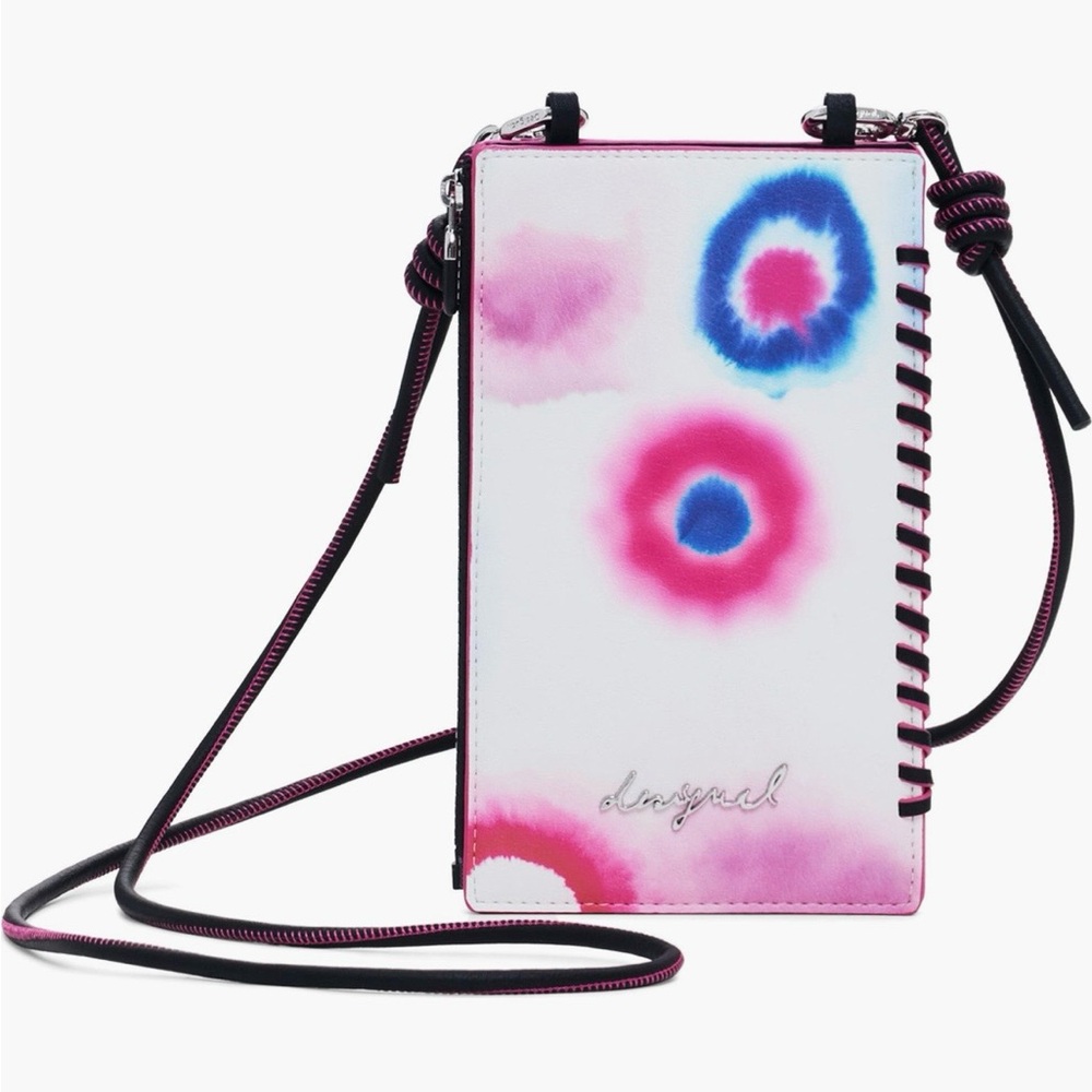 Desigual New Faux Leather Detachable mobile phone wallet